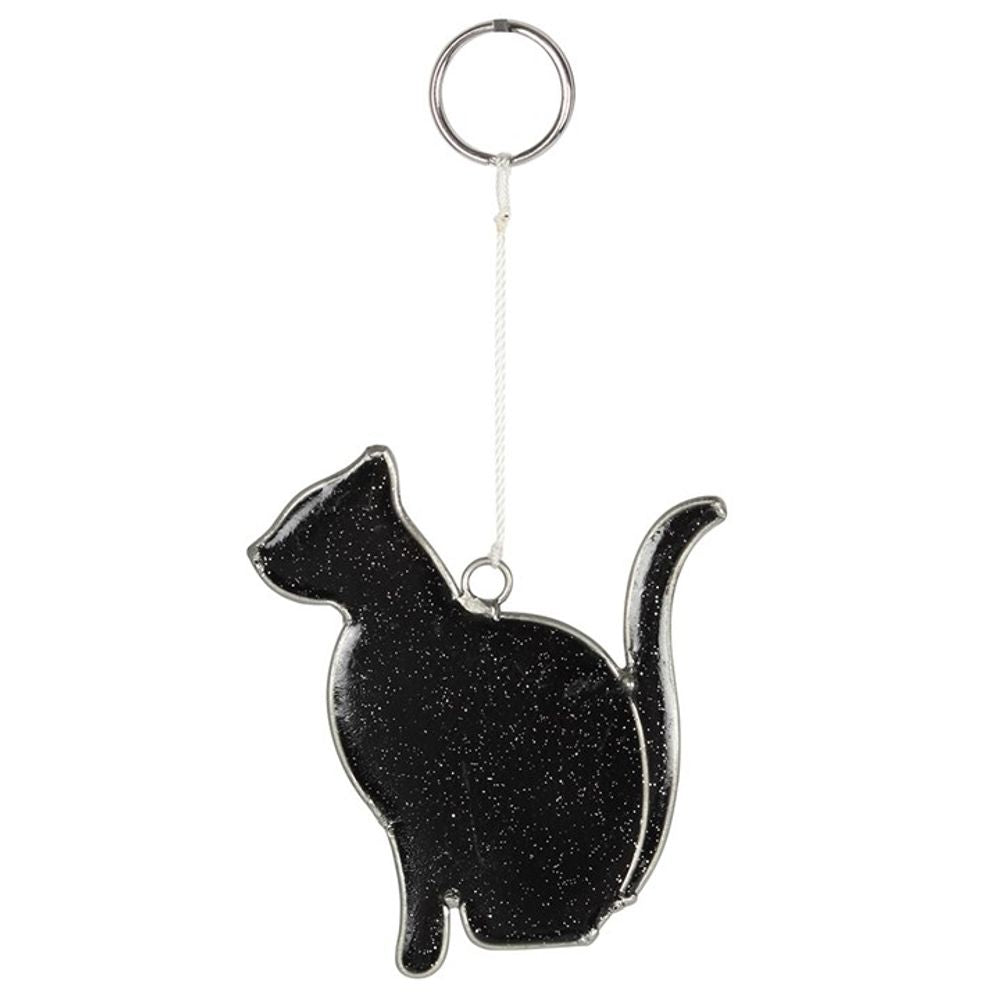 Mystical Black Cat Suncatcher