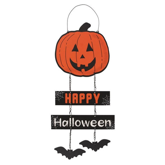 Happy Halloween Pumpkin Chain Sign